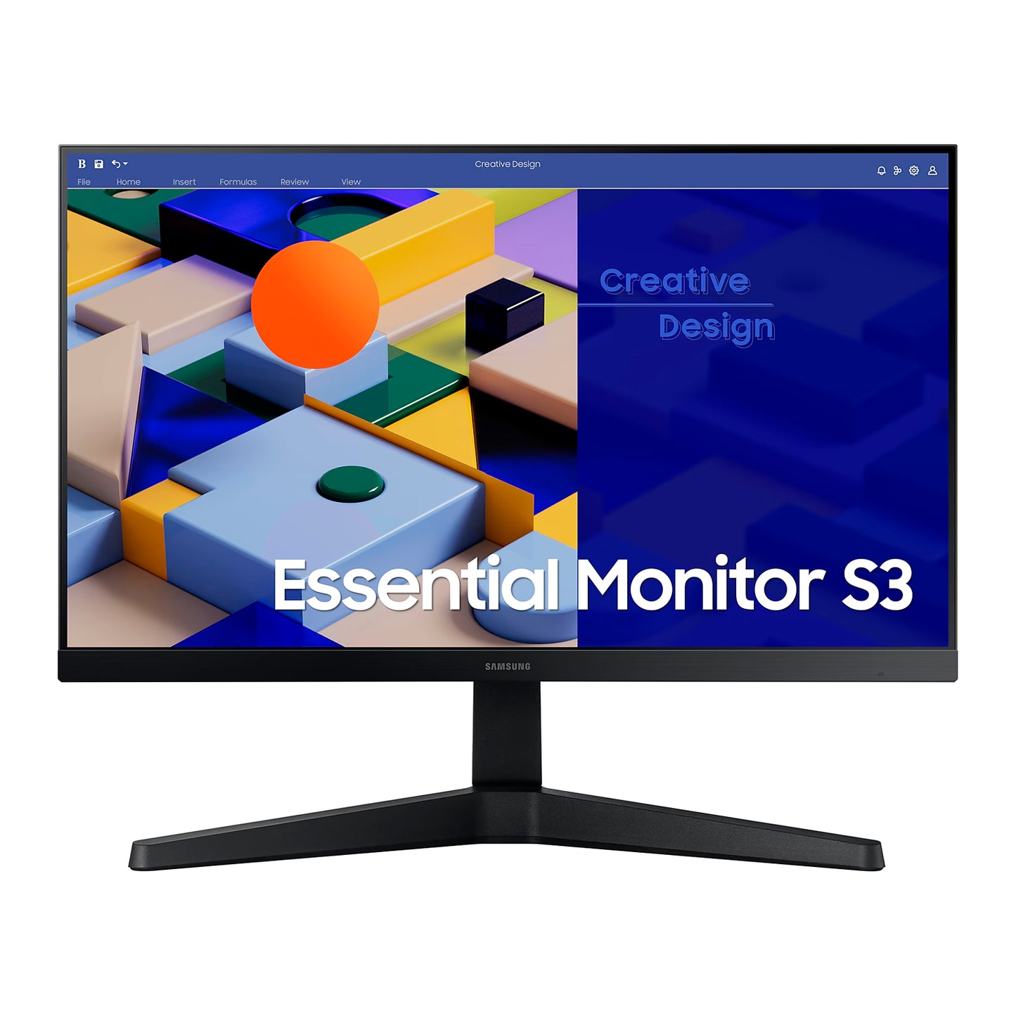 MONITOR SAMSUNG 22" LS22C310 PLANO IPS FHD HDMI-VGA-VESA